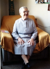  Esther Kreider in her room at Messiah Village.